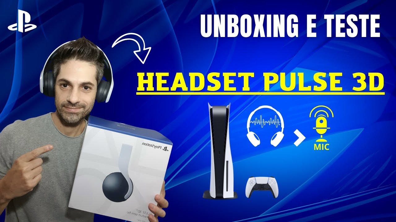 UNBOXING HEADSET PULSE 3D E TESTE DO MICROFONE NA GAMEPLAY