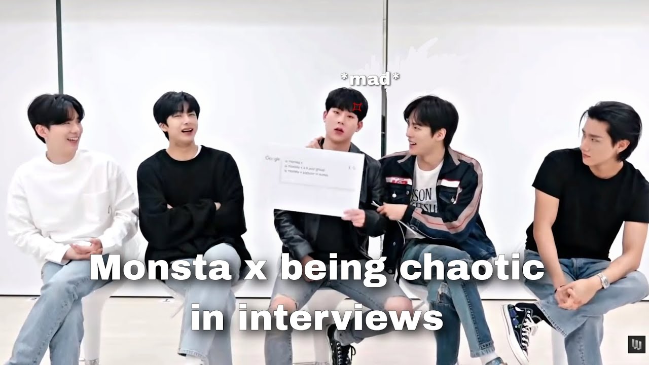 Monsta x being chaotic during interviews