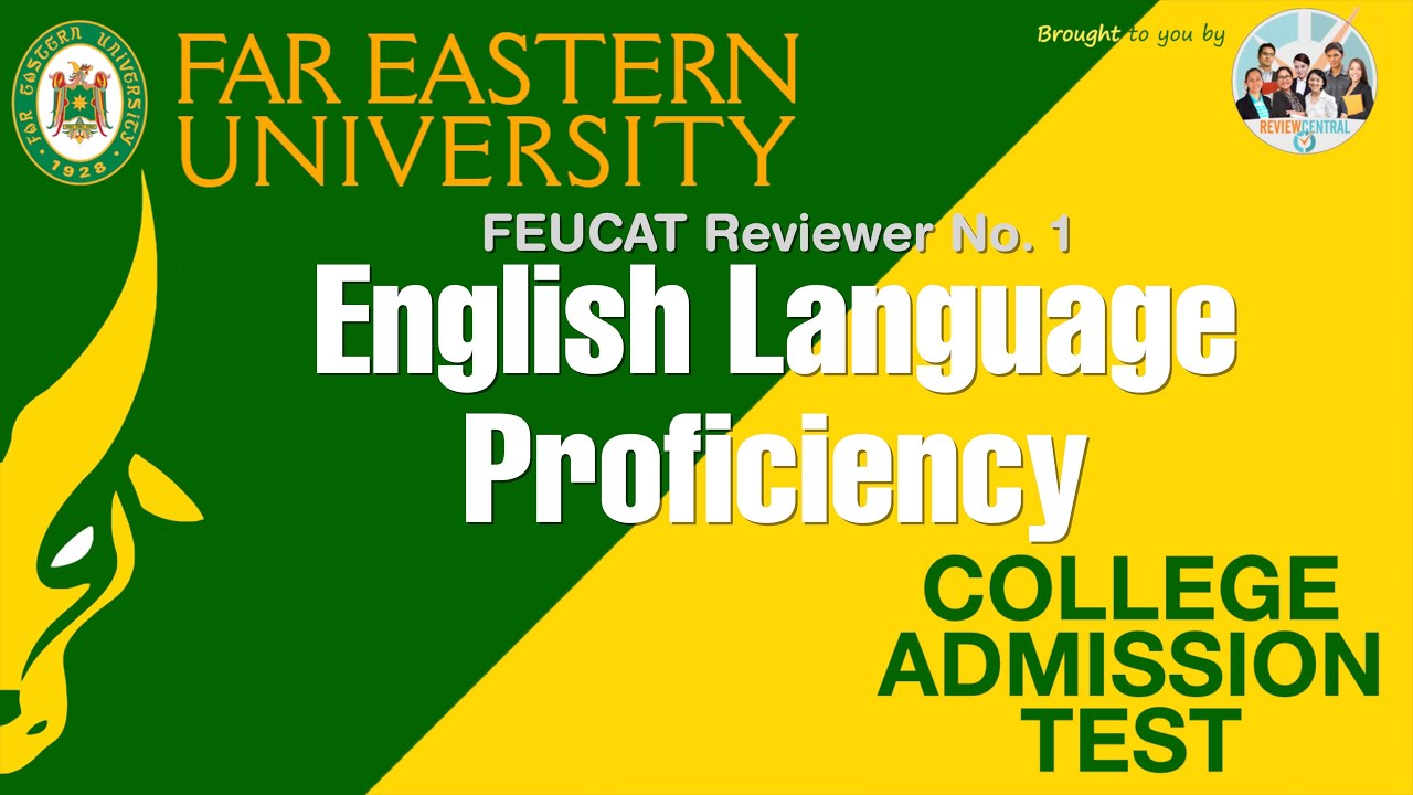 FEUCAT Reviewer No. 1: English Language Proficiency | #reviewcentral #feucat #feu #freereviewer