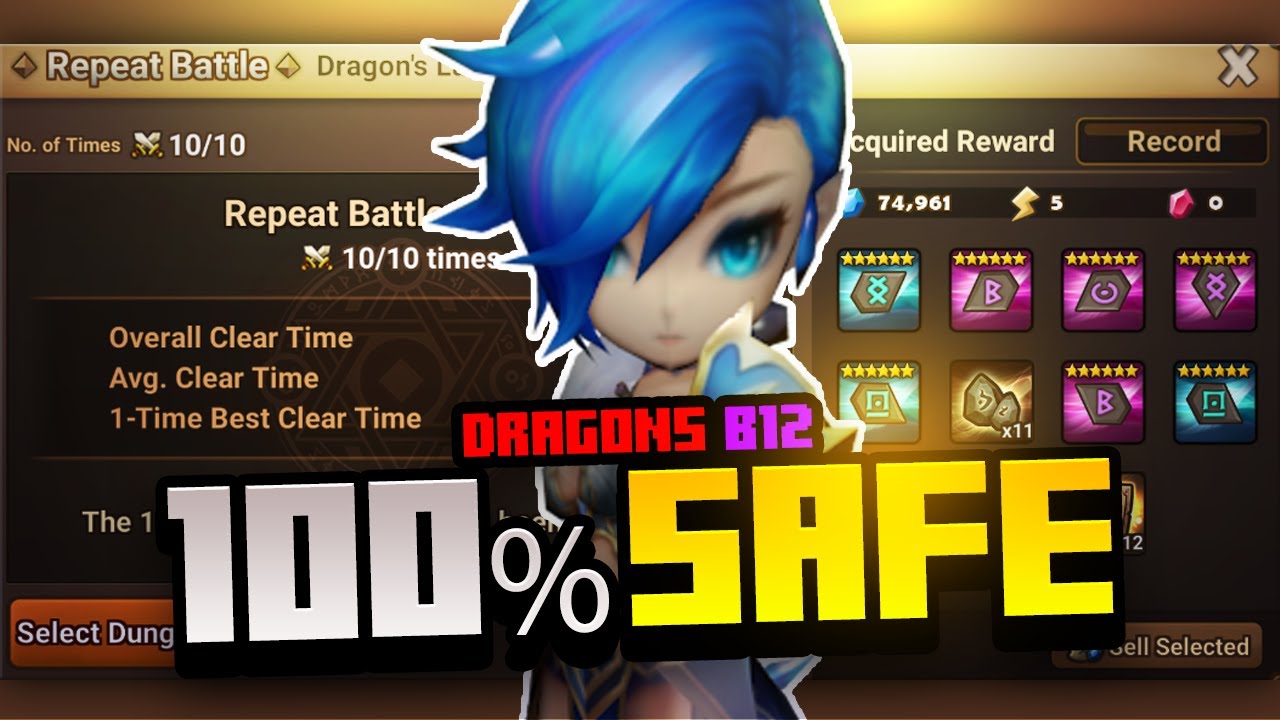100% SUCCESS Free 2 Play Dragons B12 Team