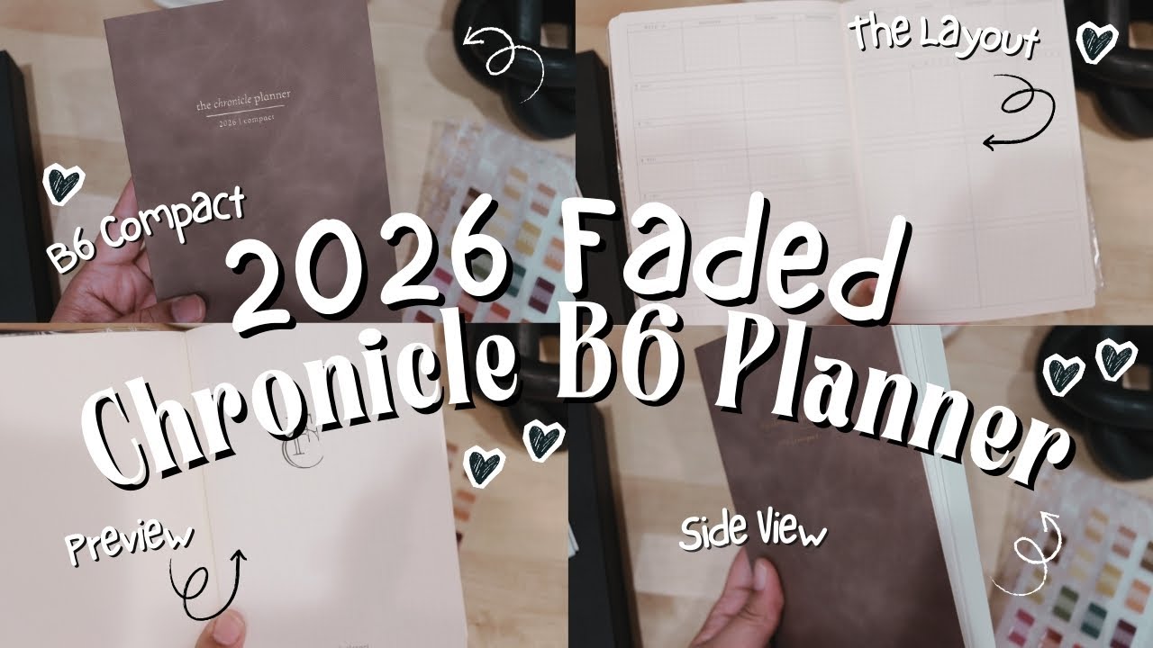 Ежедневник Faded Chronicle 2026, формат B6 | Ежедневник The Chronicle | Ежедневники на 2026 год