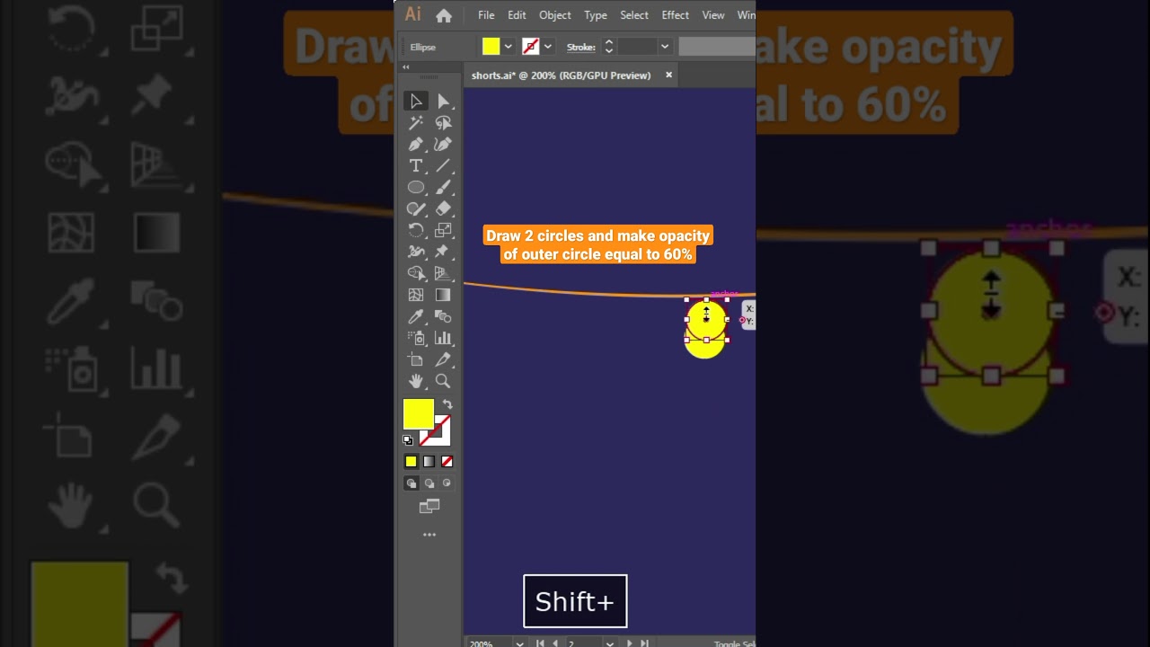 Fairy Lights / Street Lights in Adobe Illustrator | Adobe Illustrator Quick tutorials 2021 #shorts