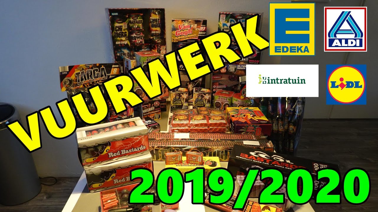 VUURWERK COLLECTIE 2019 2020 ALDI LIDL EDEKA INTRATUIN Duitsland