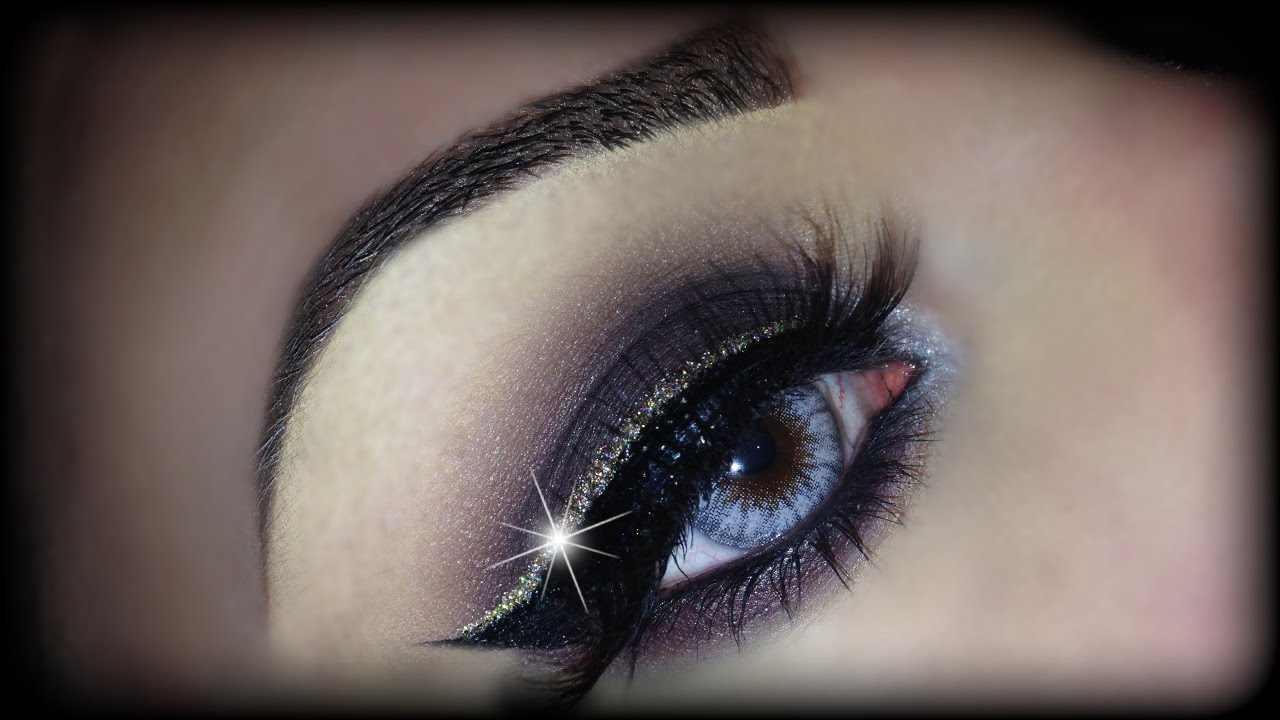 Sexy Smoky Eyes with Glitter - Makeup Tutorial using Motives Cosmetics