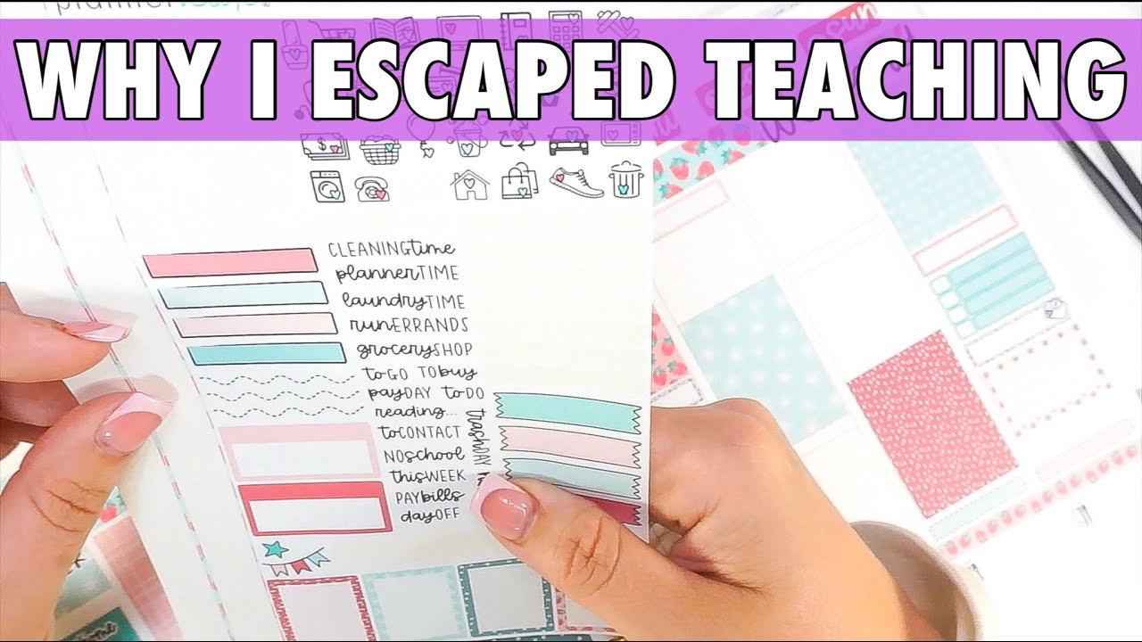 The Tea: Teacher to Corporate Girly + The Dark Side of Teaching | EC Plan With Me | May 26–June 1