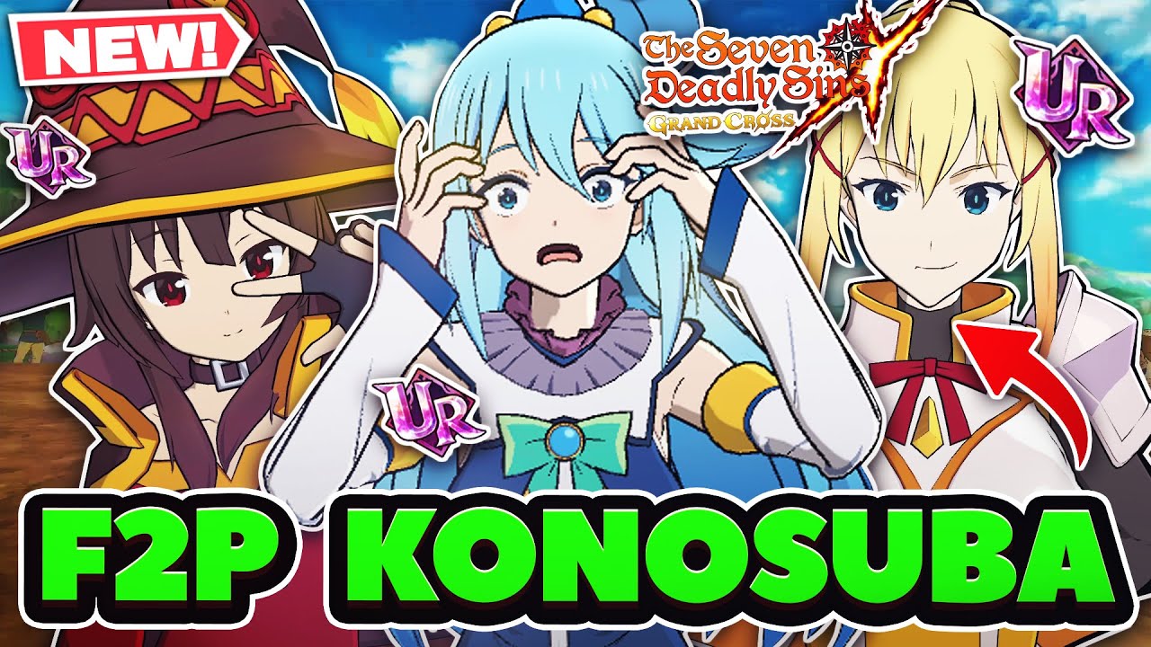 Полная бесплатная совместная команда *KONOSUBA* в PVP. ТАНКОВАЯ И СИЛЬНАЯ? | 7DS: Grand Cross