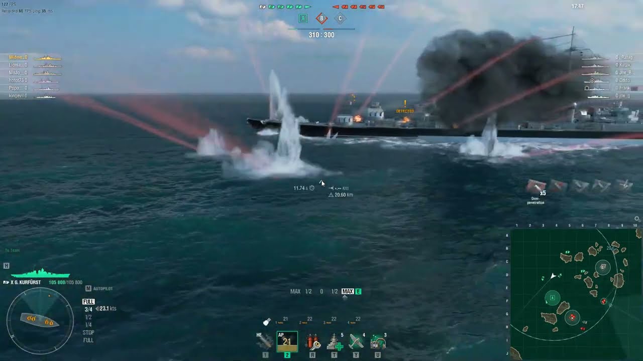 Kurfurst 252K DMG 1179PD Lost