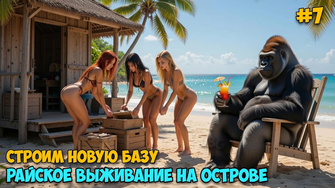 Island Notes #7 - Большая стройка Базы - Выживание на острове ( Первый взгляд )