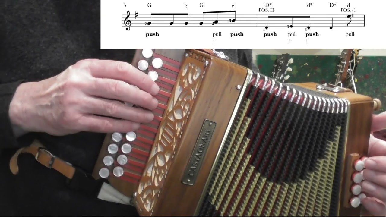 Bonnie So Blue - DG Melodeon Performance Video & Tutorial Excerpt