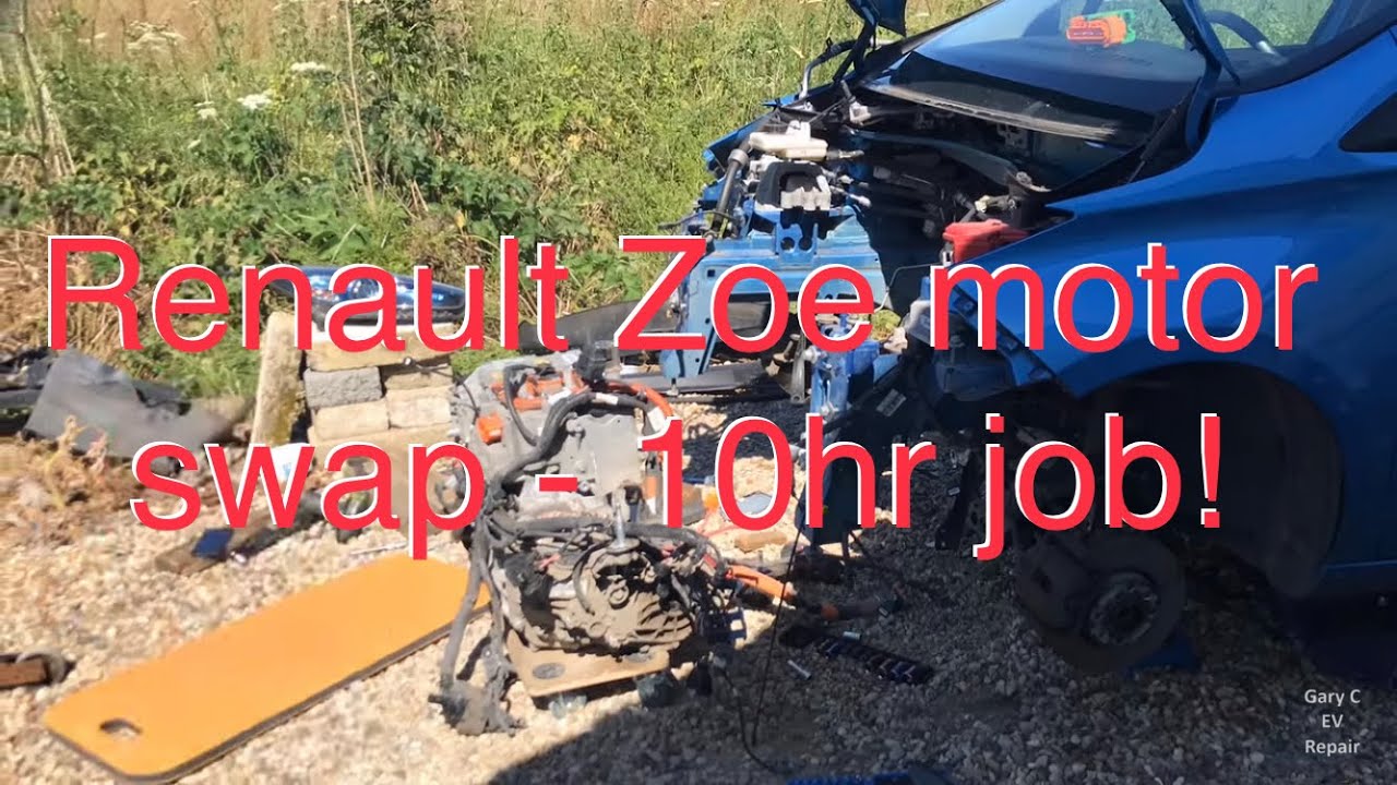 Renault Zoe 5AQ Motor Replacement Procedure (Bearing failure) r240 r90 r110 ze22 22kwh ze40 40kwh
