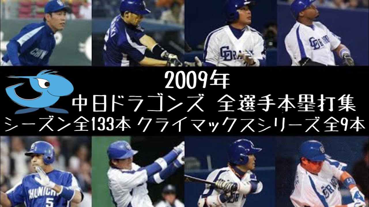 2009年 中日ドラゴンズ 全ホームラン集 計142本