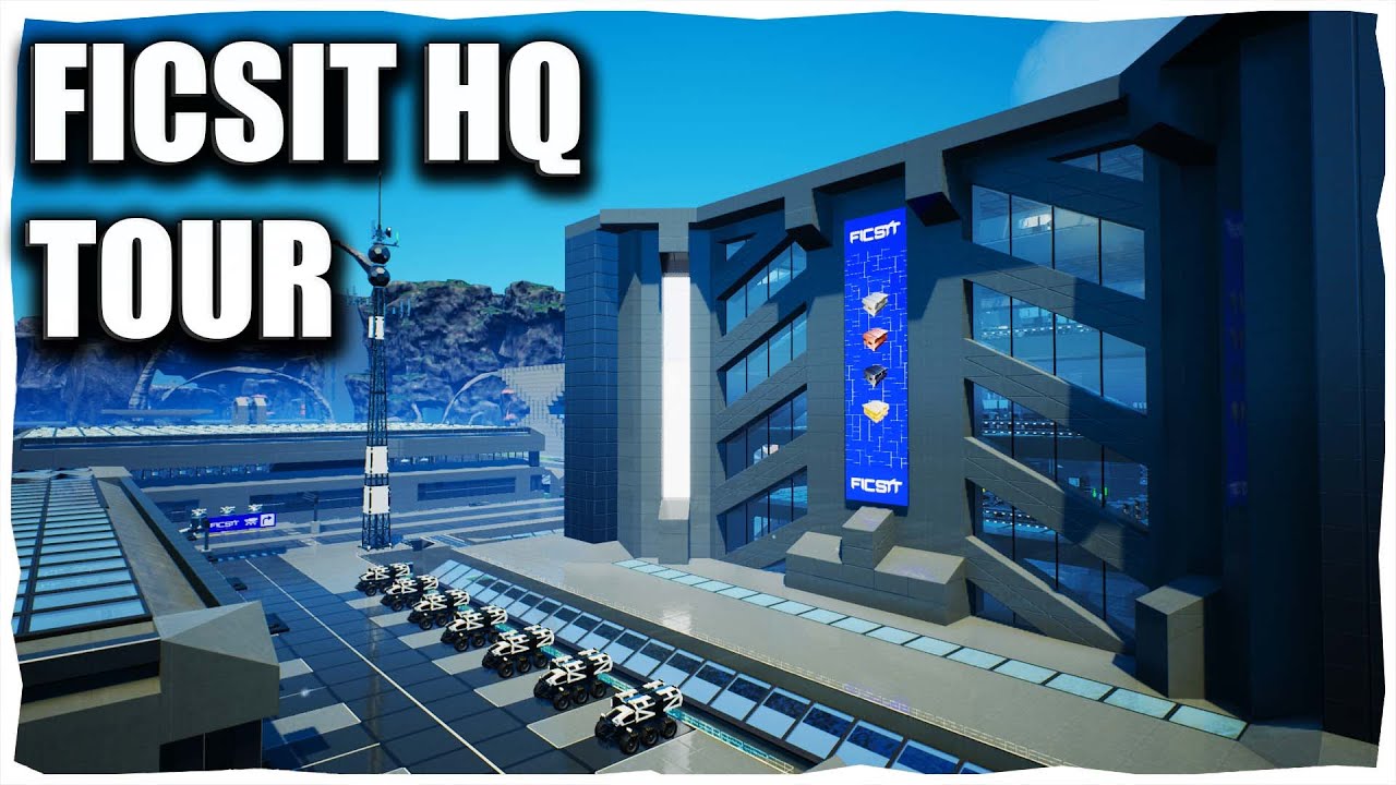 Fluxo's Ficsit HQ Satisfactory Base Tour
