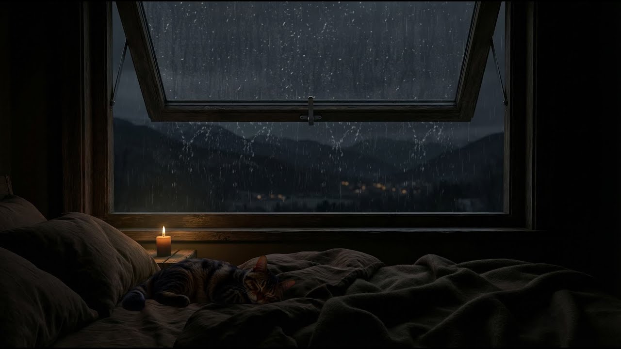 Rain Sound For Sleeping | 99% Fall Asleep Quickly - Insomnia & anxiety relief