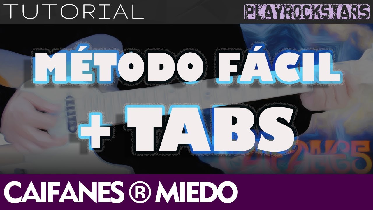 como tocar MIEDO en guitarra CAIFANES ⭐️ TUTORIAL / ACORDES / SOLO / RITMO / TABS