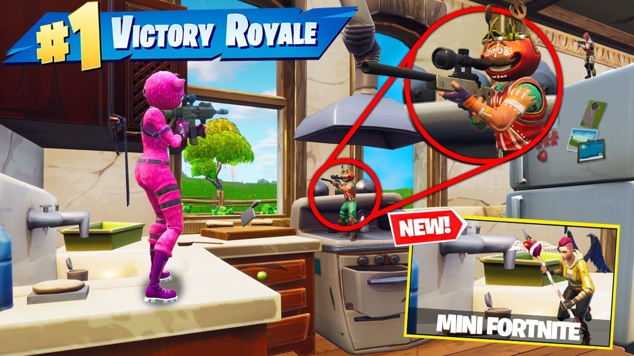 *NEW* SHRUNK PLAYERS In Fortnite Custom Gamemode!