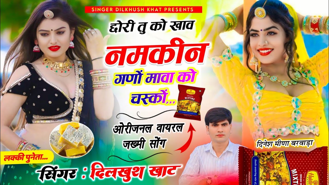 आ गया न्यू धम्माका // छोरी तु को खाव नमकीन गणों मावा को चस्कों,,, सिंगर दिलखुश खाट #meenageet ,,,