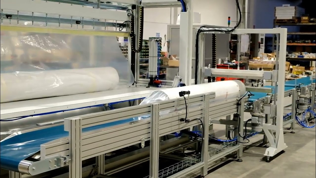 Roll packing machine - sealing bar ends closing 1