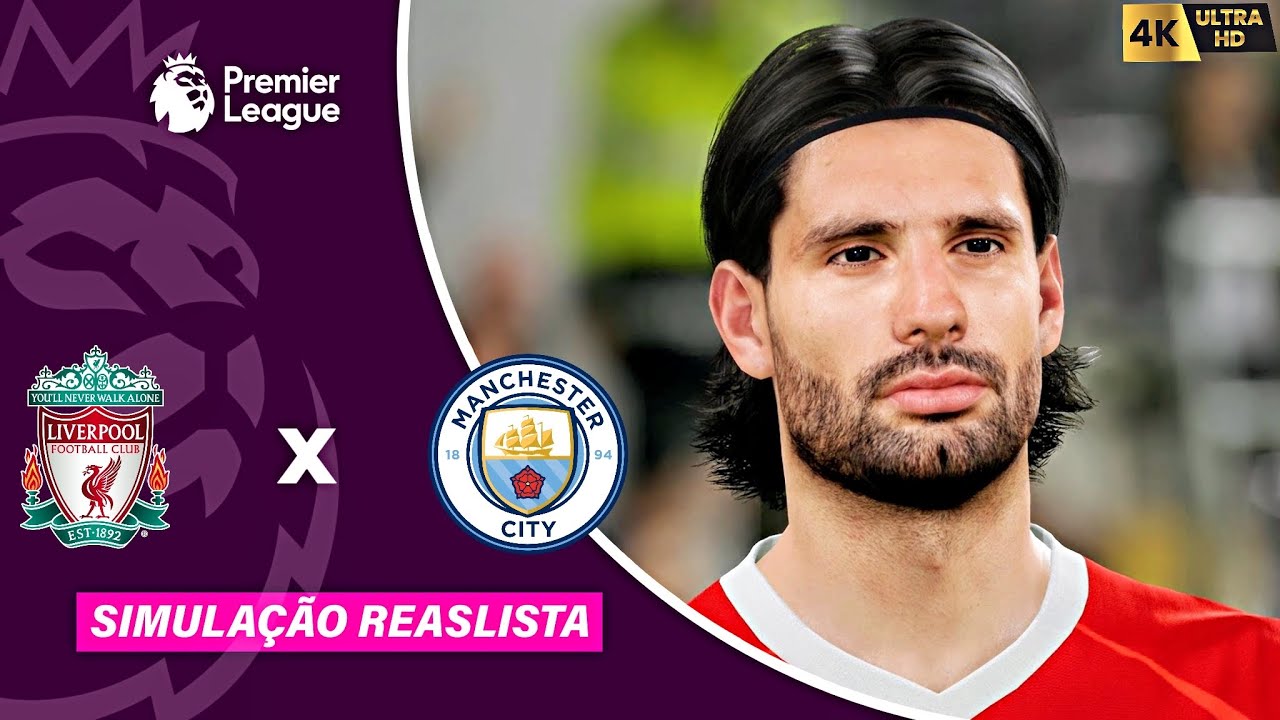 Liverpool vs Manchester City | Premier League  25/26 | Simulação PC 4K60FPS Realista | Gogosz Patch.