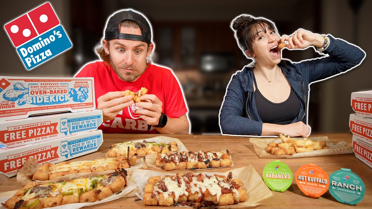 Eating Domino's ALL NEW Loaded Tater Tots!