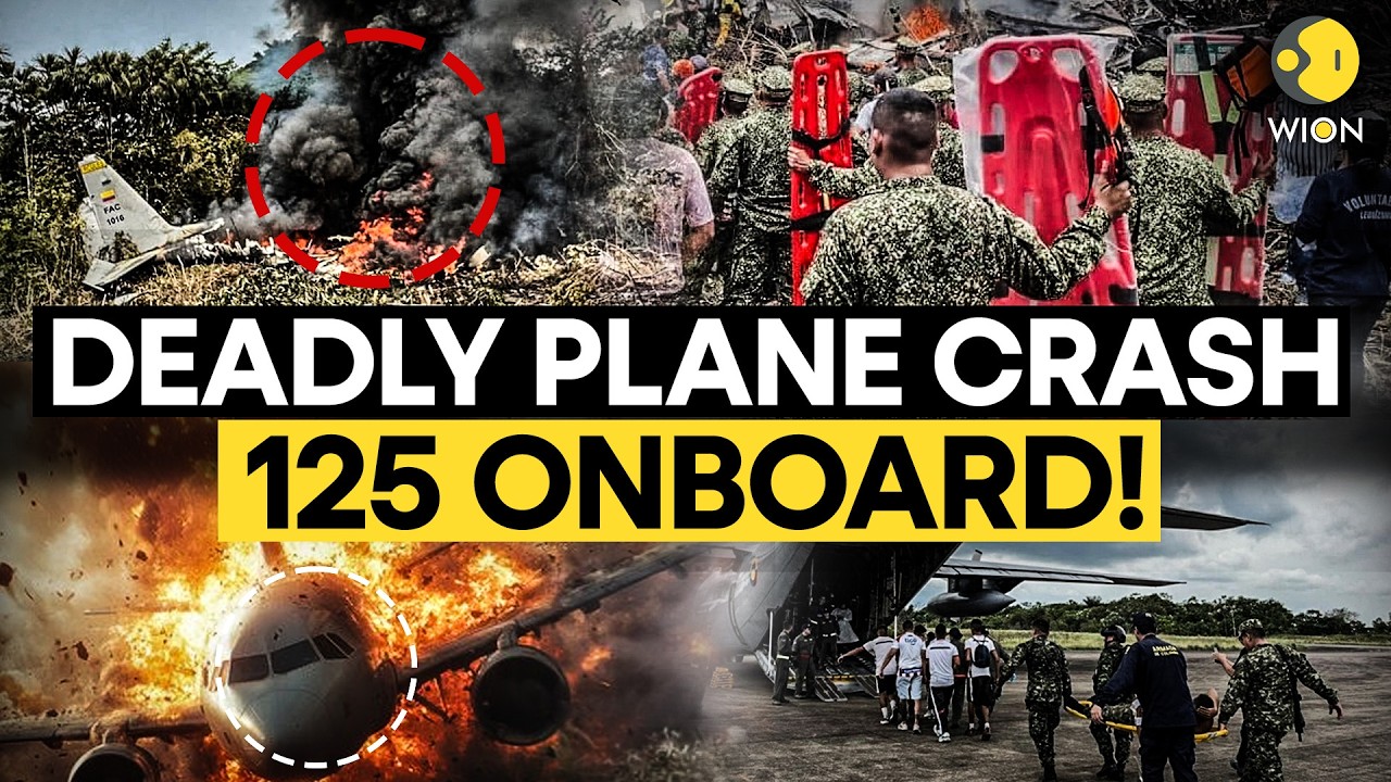 Colombia Plane Crash: Military Jet Crashes With 125 Onboard, Over 60 Killed | WION Originals