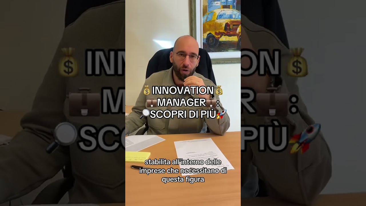 👉💰INNOVATION💰 💼MANAGER:💼 🔎SCOPRI DI PI&Ugrave;🚀