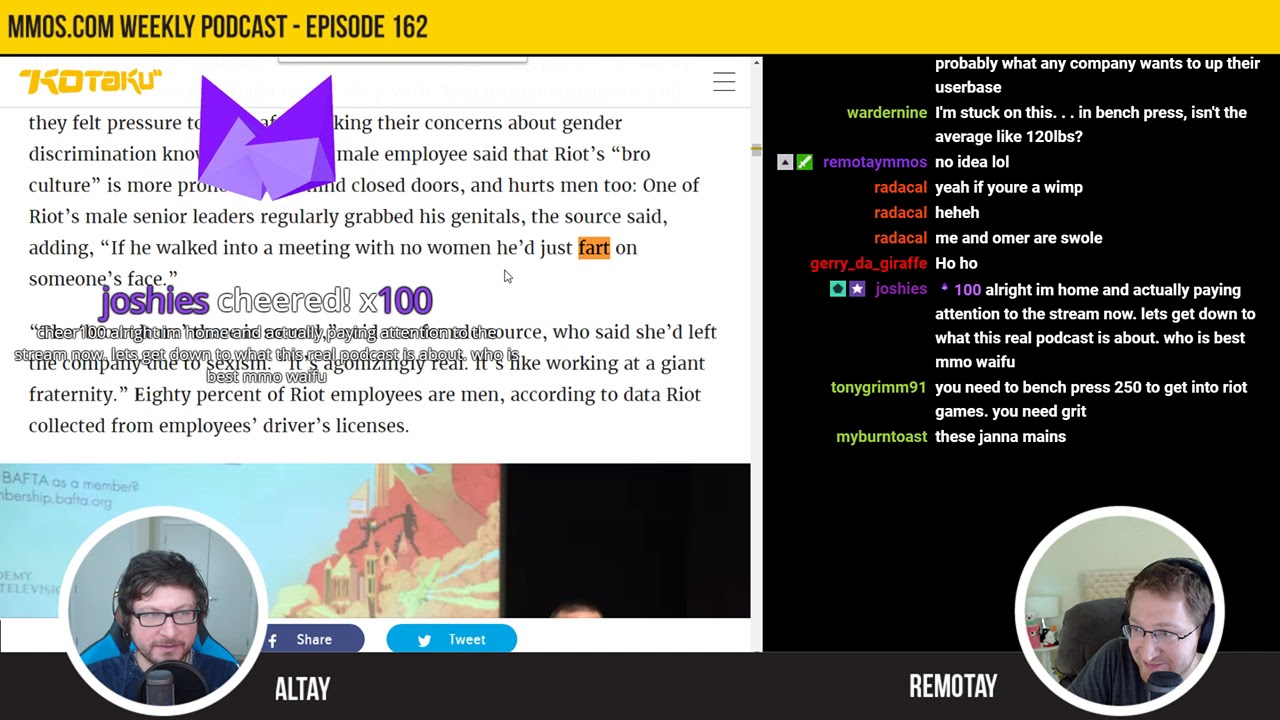 MMOs.com Podcast – Episode 162: Riot Games and Sexism, Battle for Azeroth, & More