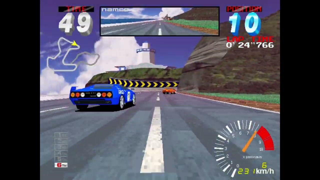 Ridge Racer 2 (Arcade), Intermediate (2'20