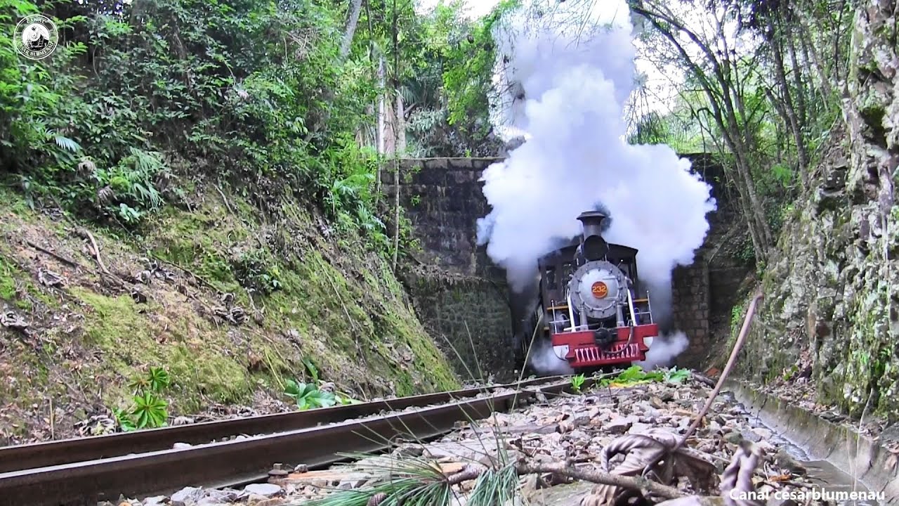 🇧🇷  Locomotiva a vapor 232 / 232 Steam locomotive - Apiúna/SC - (Brasil)