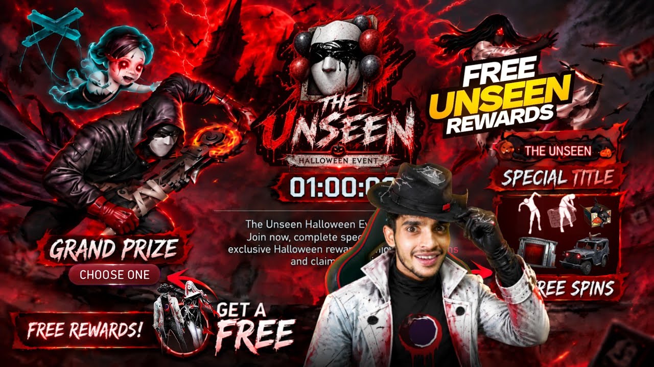 THE UNSEEN EVENT FREE REWARDS 🔥 Free Fire Max