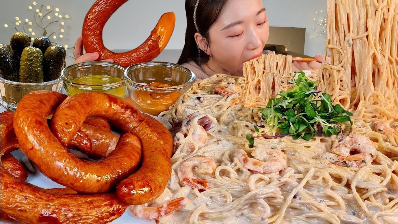 ASMR Паста Тувумба, колбаса Келбаса MUKBANG
