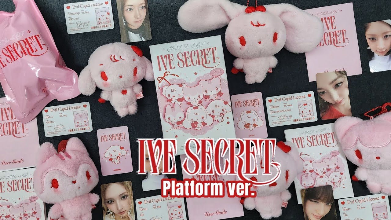 [Unboxing] IVE - IVE SECRET 4TH Mini Album Part 1 (Evil Cupid Platform ver.) with Minive Cupid #xoxz