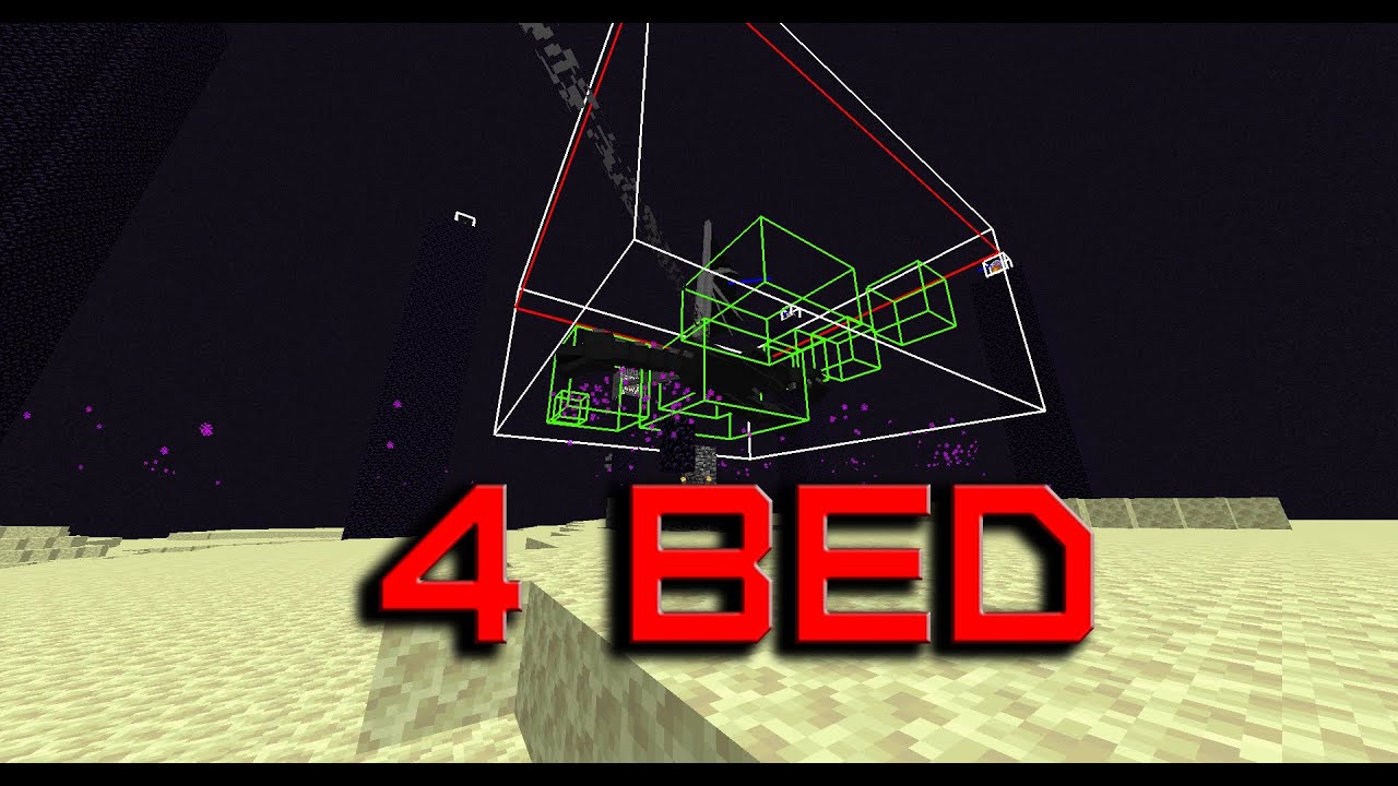 Killing the Ender Dragon with 4 Beds