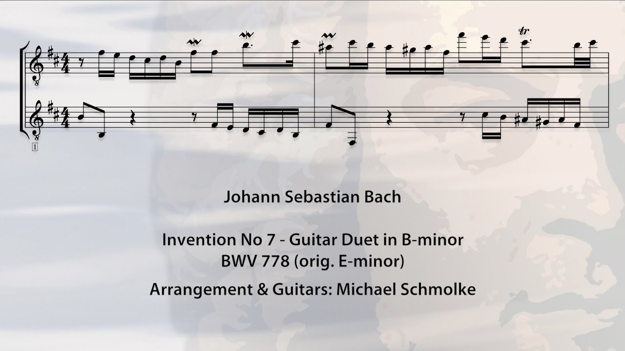 Invention No 7 - Guitar Duet in B-minor