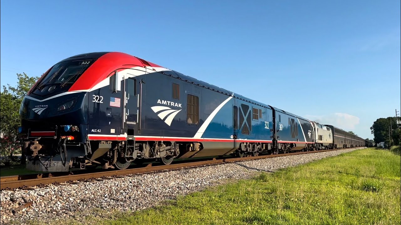 Amtrak Siemens ALC-42 322 Leads Auto Train P052-24 at Yukon