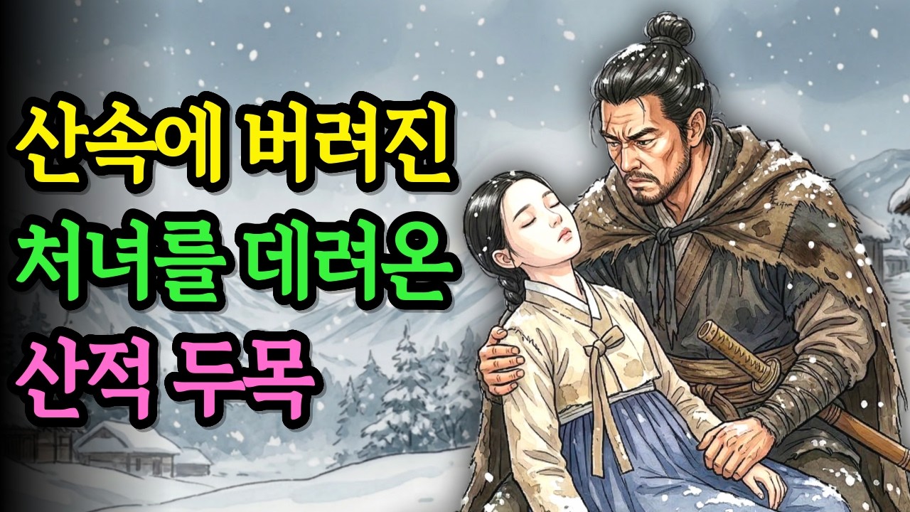 산 속에 버려진 처녀를 데려온 산적 두목, 그 처녀의 정체는? | 야담 옛날이야기 오디오북 전설 민담 사연