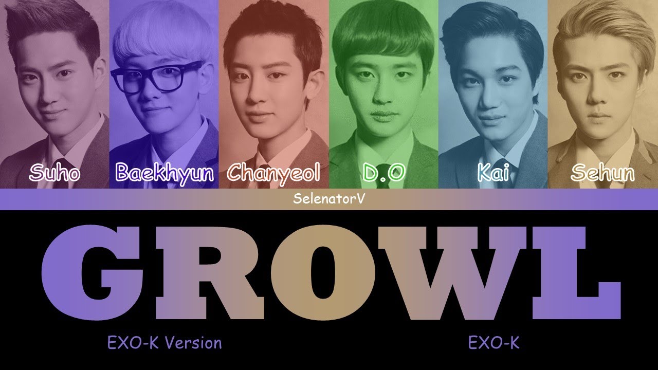 EXO-K (엑소 케이) - Growl (으르렁) (EXO-K Version) [Color Coded Han_Rom_Eng]