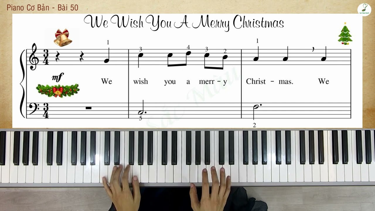 Hướng dẫn PIANO CƠ BẢN #50 - WE WISH YOU A MERRY CHRISTMAS | Linh Nhi | Piano4beginner