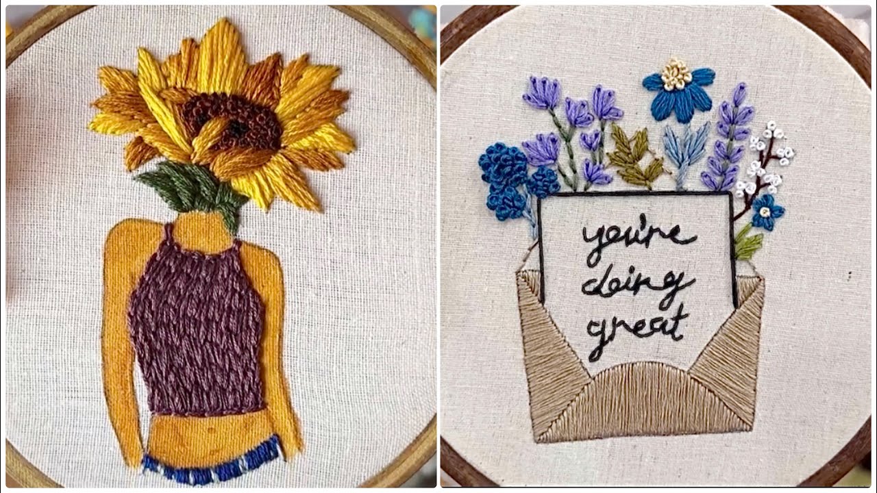 Embroidery compilation || Embroidery video || Embroidery for Beginners - Let&rsquo;s Explore