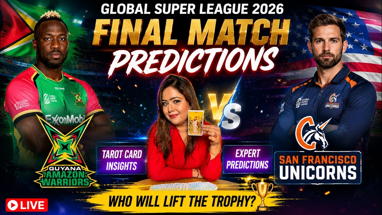 Guyana Amazon Warriors vs San Francisco Unicorns (Final) Match Prediction | Global Super League 2026