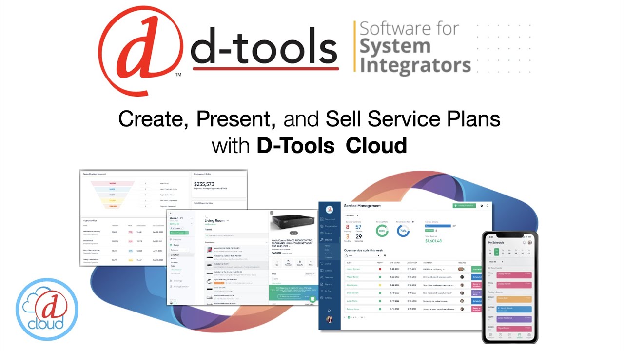 Create, Present, and Sell Service Plans with D-Tools Cloud