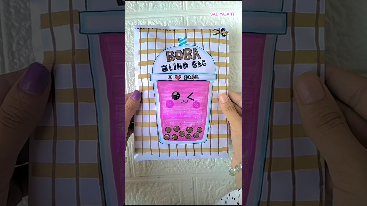 Boba Blind Bag #shorts#blindbag#squishy#boba#papercraft#diy#viral#trending#youtubeshorts#making#tea