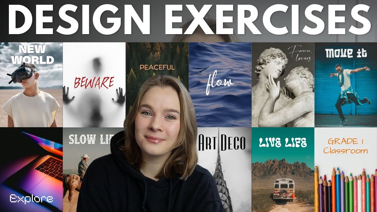EASY GRAPHIC DESIGN EXERCISES TO BECOME A BETTER GRAPHIC DESIGNER | Best Typography & Font Choices