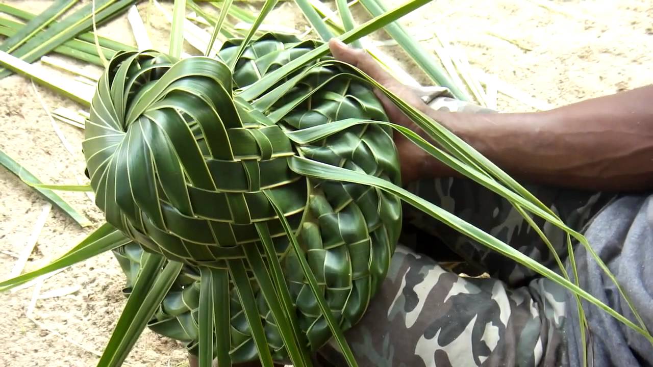 How to Make a Palm Hat Part 2.