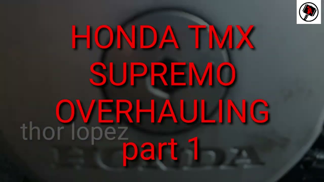 HONDA TMX SUPREMO 150 | OVERHAULING | part 1