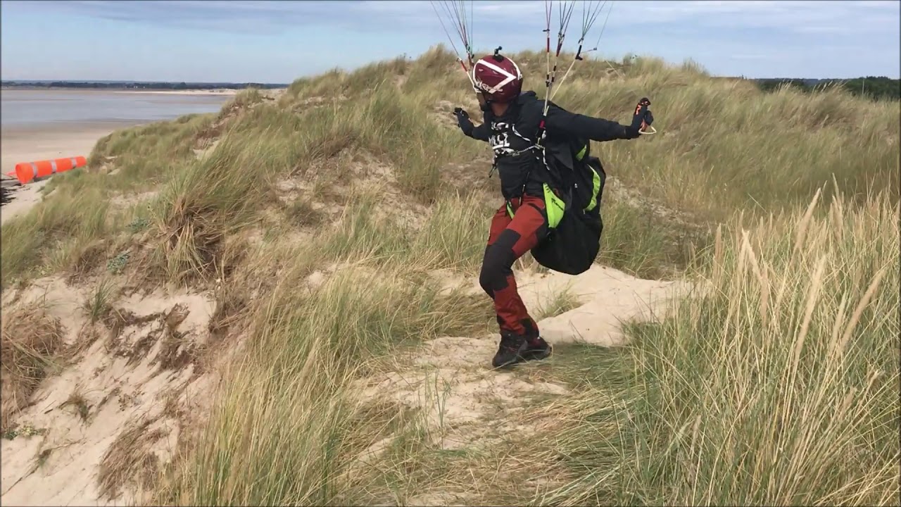 Parapente - Vol de dunes - Printania plage - Paragliding - soaring on the beach - Normandie
