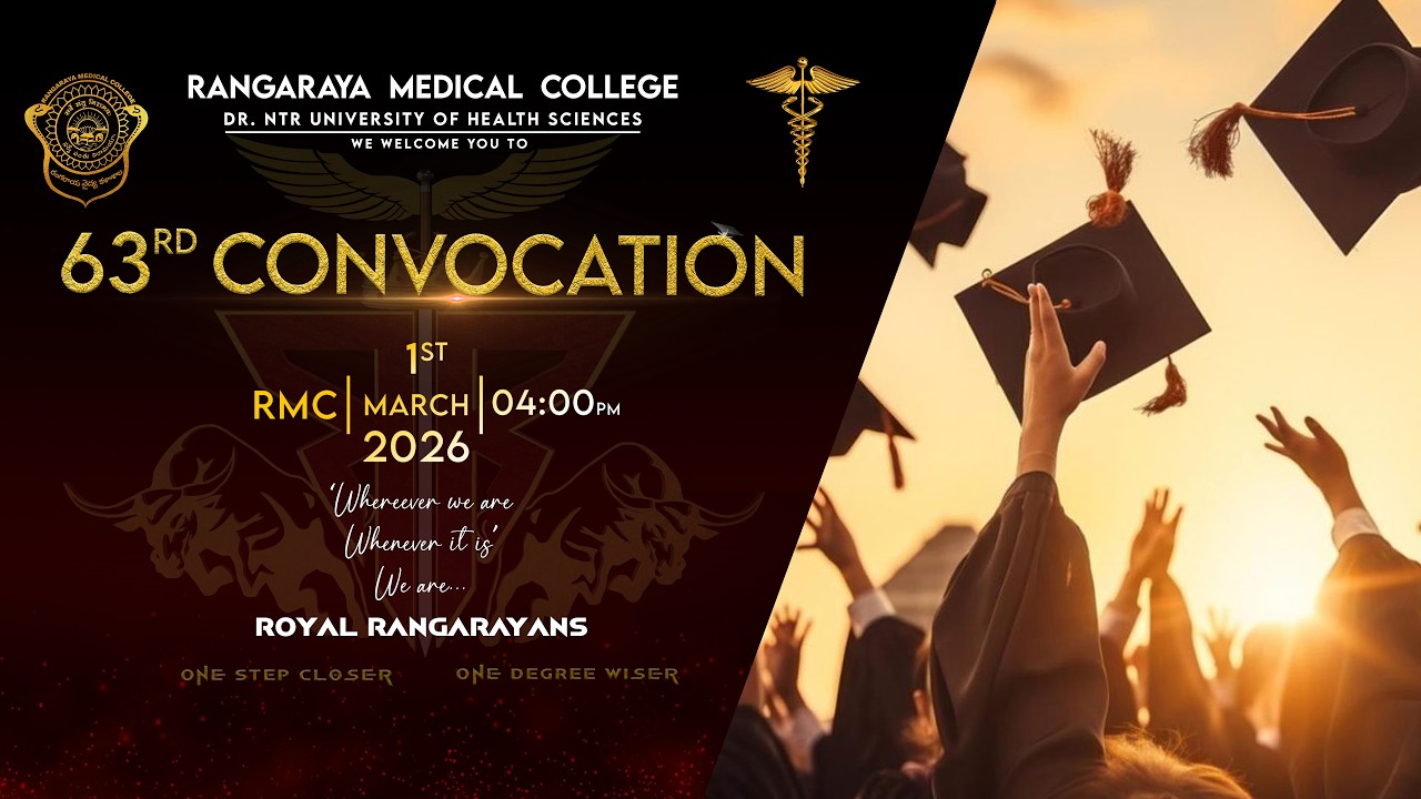 Rangaraya Medical College, Kakinada. 63rd CONVOCATION Celebrations | NAGU STUDIO KAKINADA | March 01