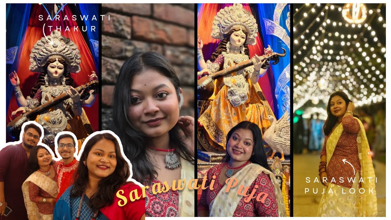 একটু অন্যরকম ভাবে কাটানো এবারের সরস্বতী পুজো 🦢🪷🪕।।#VLOG #Bengali#saraswatipuja @Sayanislifestyle106 