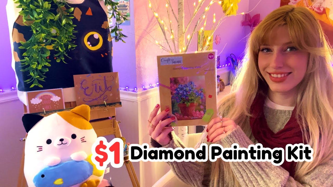 Testing A $1 Diamond Painting Art Kit From The Dollar Store