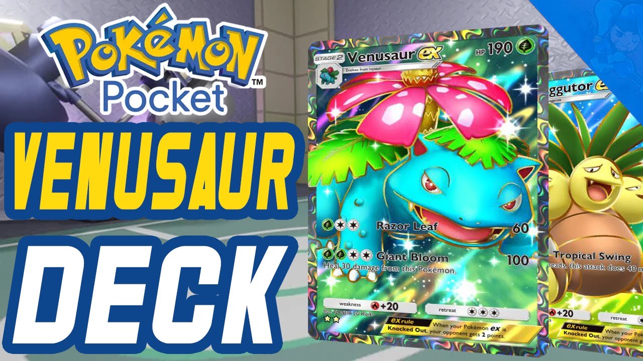 Venusaur EX & Exeggutor Deck for Pokemon Pocket