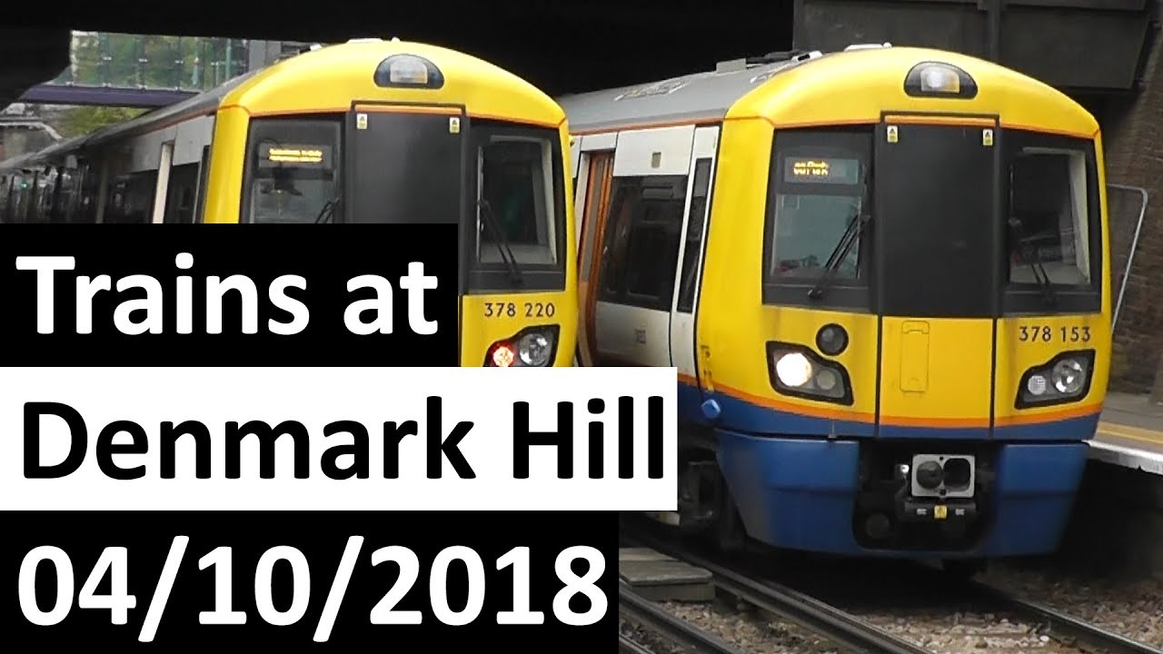 Trains at Denmark Hill 04/10/2018